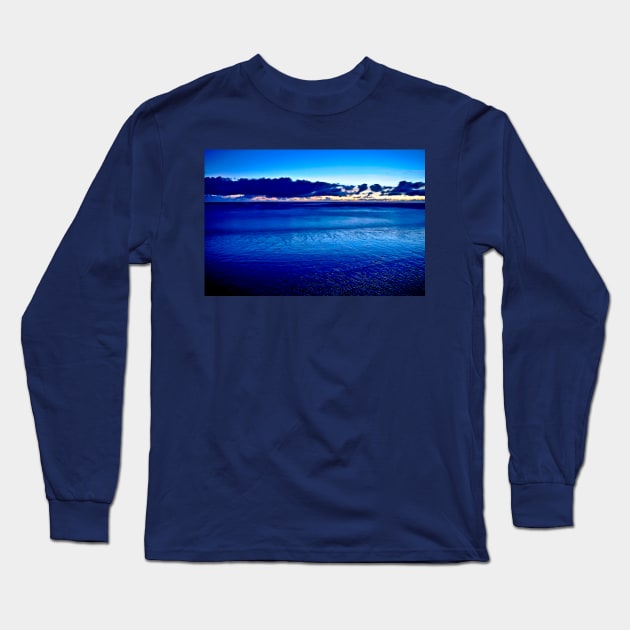 Blue Shape of Water Long Sleeve T-Shirt by SILVA_CAPITANA